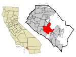 Orange County California Incorporated and Unincorporated areas Irvine Highlighted